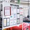 Durable Vario Magnet Wall Display Panel System, 5 Red Panels Included