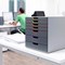 Durable Varicolor 7 Drawer Set, Colour Coded Desktop Storage, Multi-Coloured