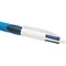 Bic 4 Colours Comfort Grip Ballpoint Pen 1mm Tip 0.32mm Line Blue/White Barrel Black/Blue/Green/Red Ink (Pack 12)