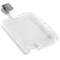 Durable Enclosed Duo 2 Card Clip Security Pass ID Badge Holder, Clear, Pack of 25