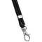 Durable Soft Recycled Fabric Lanyards with Safety Release, Black, Pack of 10