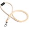 Durable Soft Recycled Fabric Lanyards with Safety Release, Beige, Pack of 10