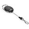 Durable Style Secure Retractable Clip Badge Reel for ID & Keys, Black