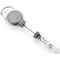 Durable Extra Strong Retractable Clip Badge Reels for ID & Keys, Grey