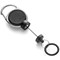 Durable Secure Magnetic Carabiner Badge Reel for Keys & Hand Sanitiser, Black