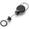 Durable Secure Magnetic Carabiner Badge Reel for Keys & Hand Sanitiser, Black