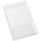 Durable Name Badge ID Card Holders Clear and Punched, Portrait, A6, Pack of 20