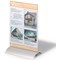 Durable Acrylic Aluminium Display Stand Table Menu & Sign Holder, A5, Clear