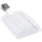 Durable Enclosed ID card Holder with Clip for 1 Card, 54x87mm, Clear, Pack of 25