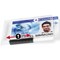 Durable Pushbox Security Pass ID Card Holders, Clear, Pack of 10