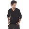 Beeswift Acrylic V-Neck Sweater, Black, Large