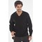 Beeswift Acrylic V-Neck Sweater, Black, Large