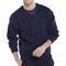 Beeswift Acrylic V-Neck Sweater, Navy Blue, 3XL