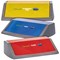 Addis Red/Yellow/Blue Recycling Bin Kit Lids, Grey, Pack of 3