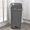 Addis Roll Top Bin, 50 Litres, Metallic Silver