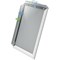 Alba Wall A4 Snap Frame Display, Aluminium Frame/Wood Leg