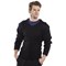 Beeswift Acrylic Mod V-Neck Sweater, Black, 2XL