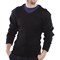 Beeswift Acrylic Mod V-Neck Sweater, Black, 3XL