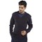 Beeswift Acrylic Mod V-Neck Sweater, Navy Blue, 2XL