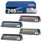 Brother TN-248 Toner Cartridges Value Pack CMYK TN248XLBK