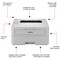 Brother HL-L2865DW A4 Compact Wireless Mono Laser Printer, White