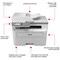 Brother MFC-L2960DW A4 Compact Wireless All-In-One Mono Laser Printer, White