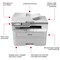 Brother MFC-L2980DW A4 Compact Wireless All-In-One Mono Laser Printer, White