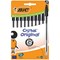 Bic Cristal Ballpoint Pen, Medium, Black, Pack of 10