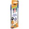 Bic Cristal Ballpoint Pen, Medium, Assorted, Pack of 4