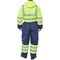 Beeswift Two Tone Hiviz Thermal Waterproof Coveralls, Saturn Yellow & Navy Blue, Small