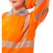 Beeswift Hiviz Executive Long Sleeve Polo Shirt, Orange, 6XL