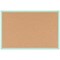 Bi-Office Pastel Cork Noticeboard, 600x400mm, Green Wooden Frame