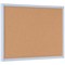 Bi-Office Pastel Cork Noticeboard, 600x400mm, Blue Wooden Frame