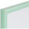 Bi-Office Pastel Non-Magnetic Whiteboard, Green Frame, 600x400mm