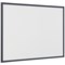 Bi-Office Basic Non-Magnetic Whiteboard, Black Frame, 900x600mm