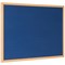 Bi-Office Earth Executive Felt Noticeboard, Oak MDF Frame, 900x600mm, Blue