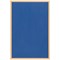 Bi-Office Earth Executive Felt Noticeboard, Oak MDF Frame, 900x600mm, Blue