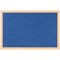 Bi-Office Earth Prime Felt Noticeboard, Oak MDF Frame, 600x450mm, Blue