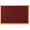 Bi-Office Earth Prime Felt Noticeboard, Oak MDF Frame, 1200x900mm, Burgundy