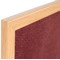 Bi-Office Earth Prime Felt Noticeboard, Oak MDF Frame, 1200x900mm, Burgundy