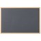 Bi-Office Earth Executive Felt Noticeboard, Oak MDF Frame, 900x600mm, Grey