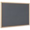 Bi-Office Earth Executive Felt Noticeboard, Oak MDF Frame, 900x600mm, Grey