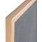 Bi-Office Earth Executive Felt Noticeboard, Oak MDF Frame, 900x600mm, Grey