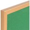 Bi-Office Earth Executive Felt Noticeboard, Oak MDF Frame, 1800x1200mm, Green