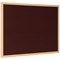 Bi-Office Earth Executive Felt Noticeboard, Oak MDF Frame, 900x600mm, Burgundy