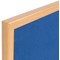 Bi-Office Earth Executive Felt Noticeboard, Oak MDF Frame, 1800x1200mm, Blue