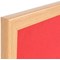 Bi-Office Earth Prime Felt Noticeboard, Oak MDF Frame, 1800x1200mm, Red