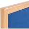 Bi-Office Earth Prime Felt Noticeboard, Oak MDF Frame, 2400x1200mm, Blue