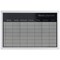 Bi-Office Magnetic Weekly Silver Finish Planner, Grey Frame, 600x400mm