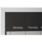 Bi-Office Magnetic Weekly Silver Finish Planner, Grey Frame, 600x400mm